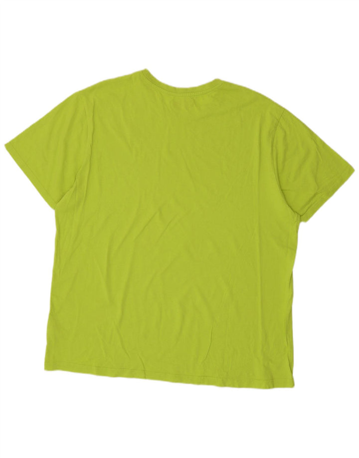 Kappa Herre T-Shirt Top 2XL Grøn Bomuld