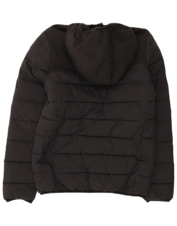 Champion Veste matelassée graphique à capuche pour garçon 13-14 ans XL Noir Polyamide