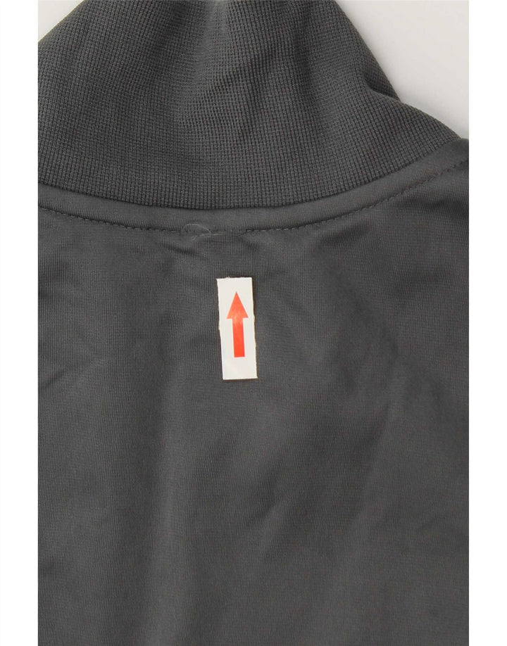 Adidas Mens Graphic Tracksuit Top Jacket Medium Grey Polyester