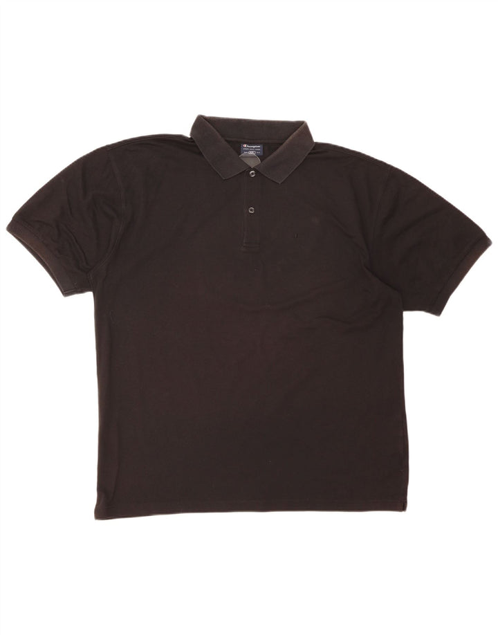 Champion Mens Polo Shirt 2XL Black Cotton