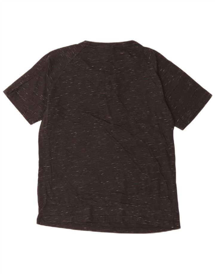 PUMA Mens T-Shirt Top Medium Black Flecked Cotton