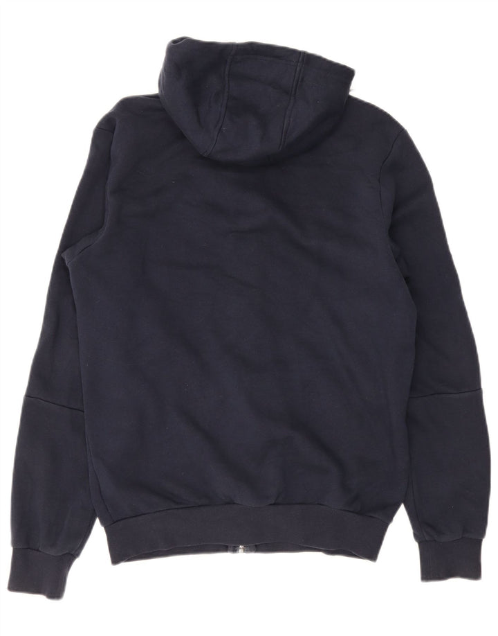 Adidas Mens Zip Hoodie Sweater Medium Navy Blue Cotton