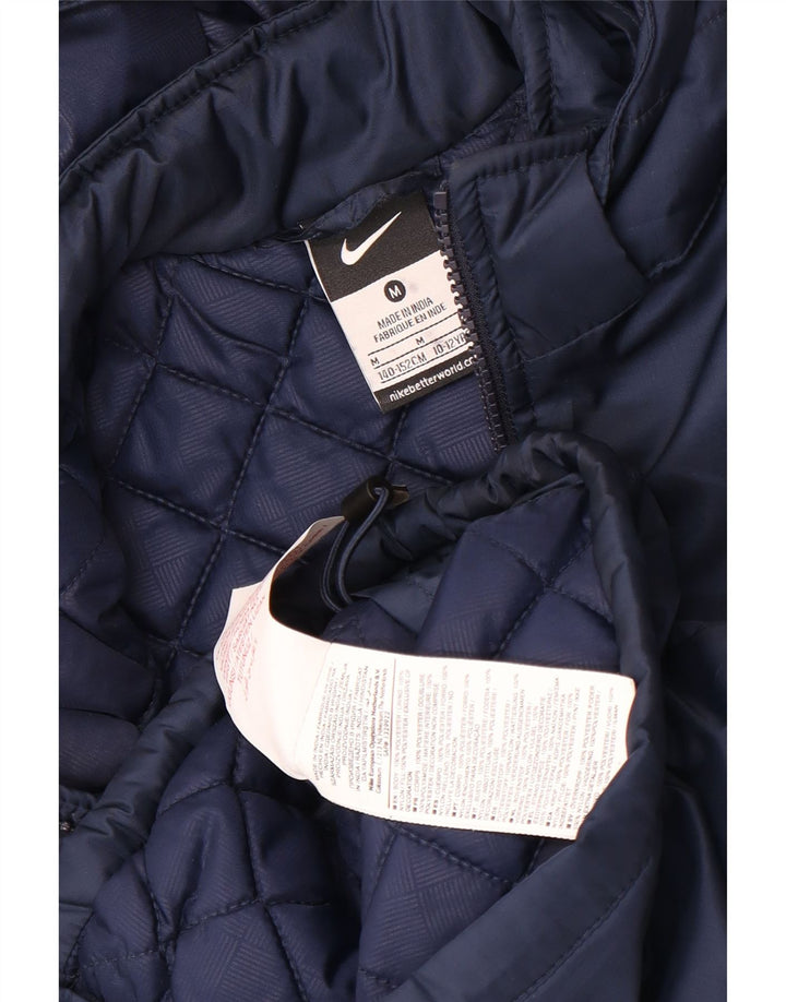 Nike hættejakke til drenge 10-11 år medium marineblå polyester