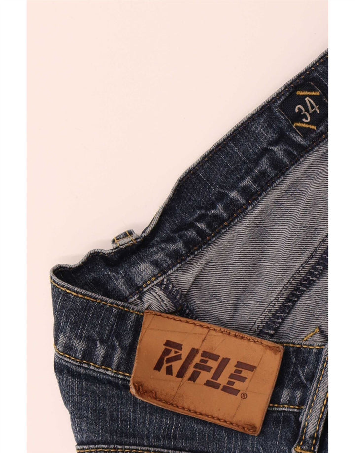 Rifle Mens Straight Jeans W34 L27 Blue