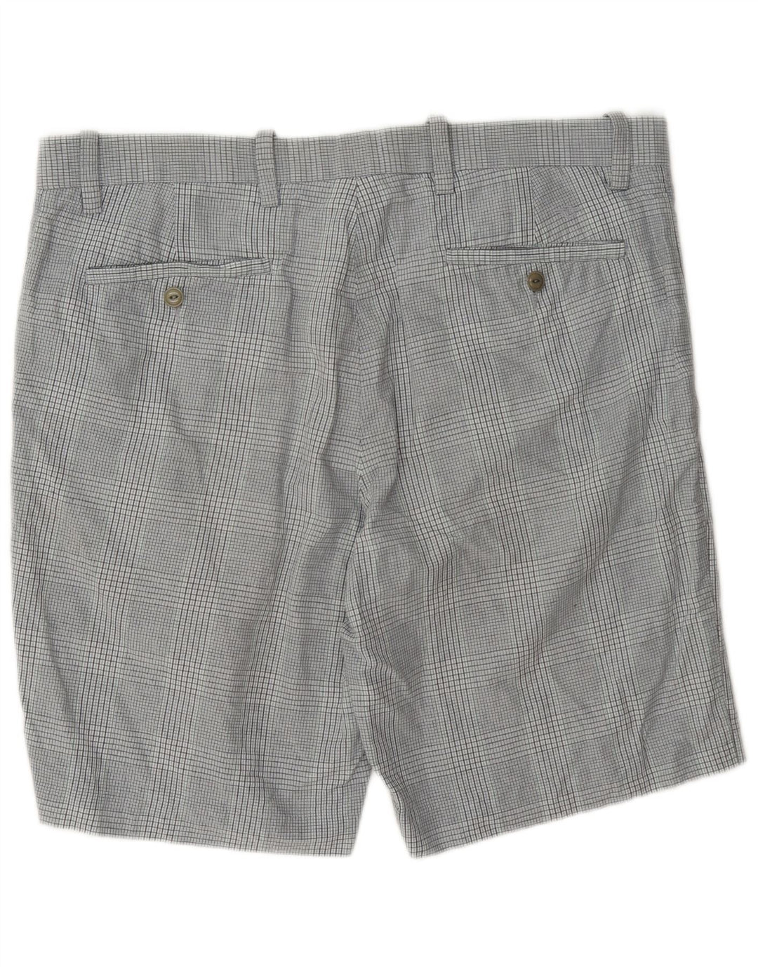Shorts masculinos Dockers Chino W38 XL cinza xadrez algodão