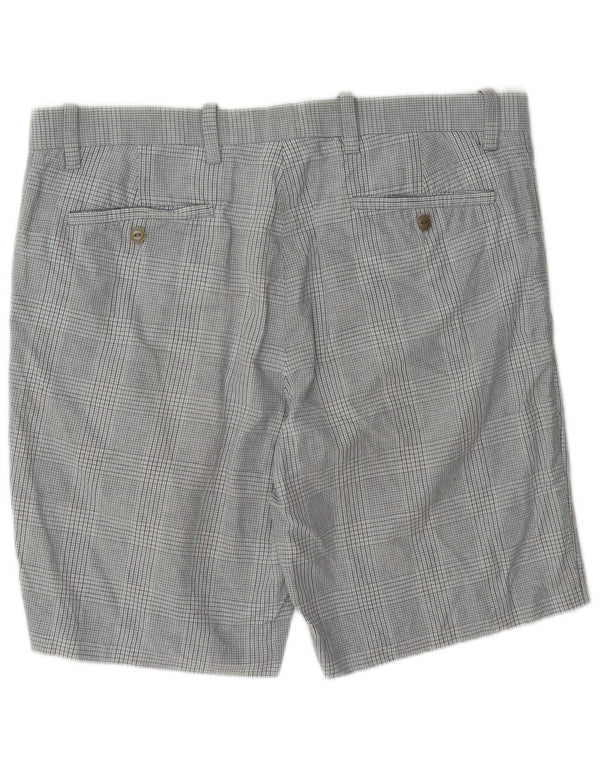 Pantaloncini chino da uomo Dockers W38 XL in cotone a quadri grigi