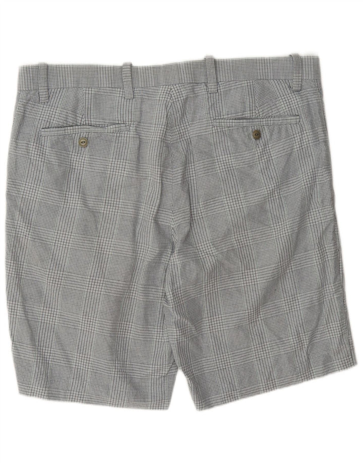 Shorts masculinos Dockers Chino W38 XL cinza xadrez algodão