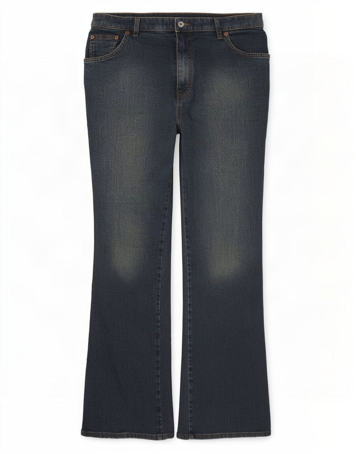 Marks & Spencer Damen Bootcut-Jeans UK 16 Large W34 L31 Blaue Baumwolle
