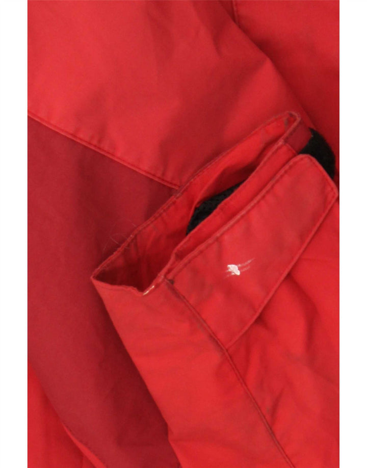 Jack Wolfskin Womens Rain Jacket UK 14 Large Red Polyamide