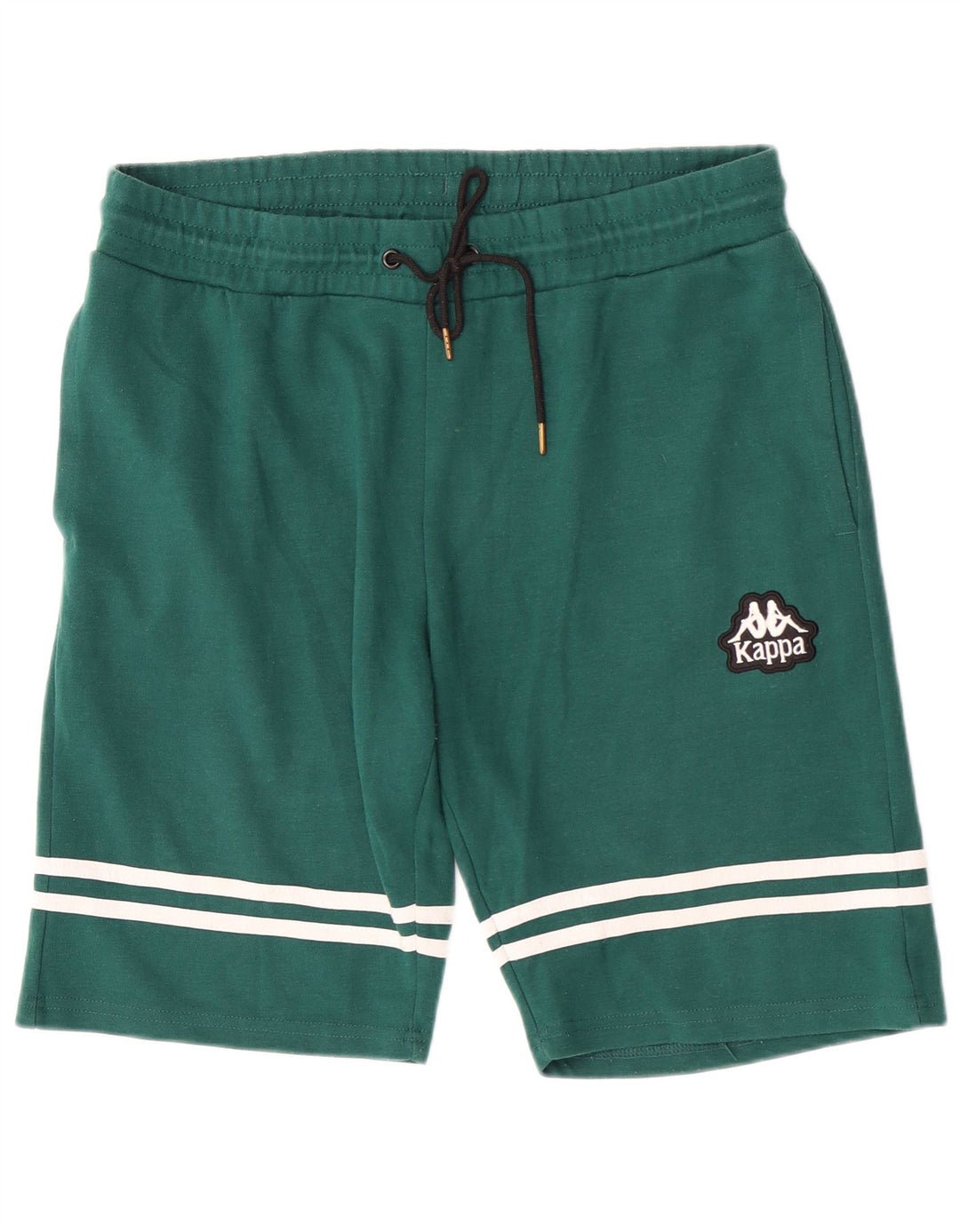 Kappa Herren-Sportshorts, groß, grün gestreift, Polyester