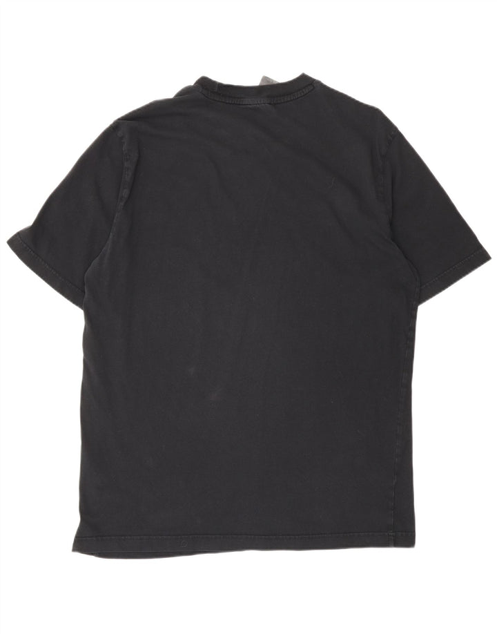 ADIDAS Mens Graphic T-Shirt Top Medium Black Cotton