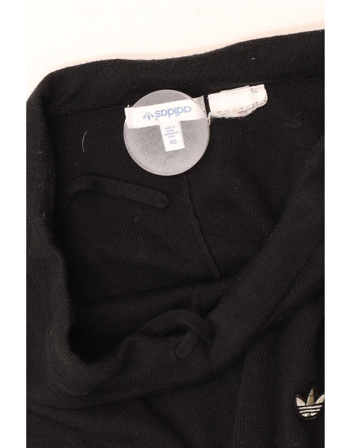 Adidas Womens Tracksuit Trousers Joggers EU 40 Medium Black Colourblock