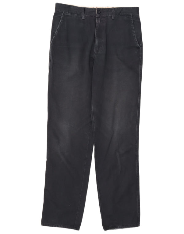 Pantaloni chino dritti da uomo Avirex W32 L34 cotone blu navy
