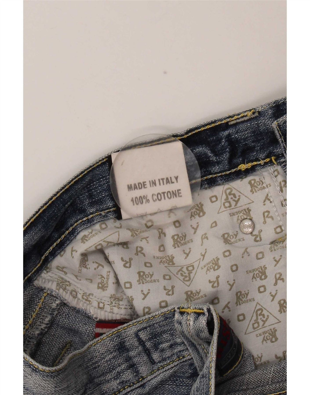 Roy Rogers Mens Distressed Straight Jeans W31 L33 Blue Cotton