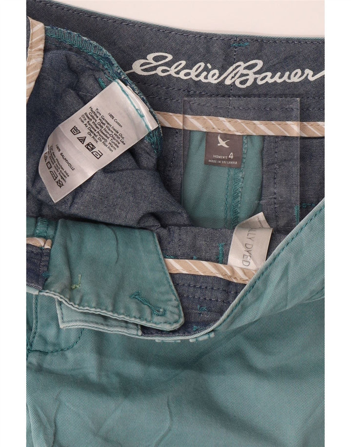 EDDIE BAUER Womens Casual Shorts US 4 Small W30 Blue Cotton Vintage Eddie Bauer and Second-Hand Eddie Bauer from Messina Hembry 