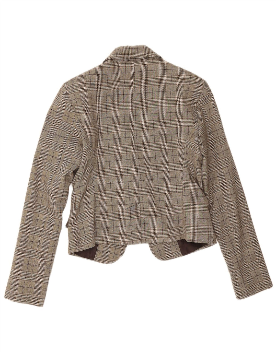 Rinascimento Womens 1 Button Blazer Jacket UK 10 Small Brown Houndstooth