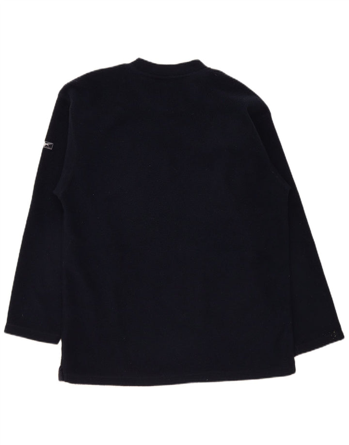 Reebok Mens Fleece Jumper Medium Navy Blue Polyester