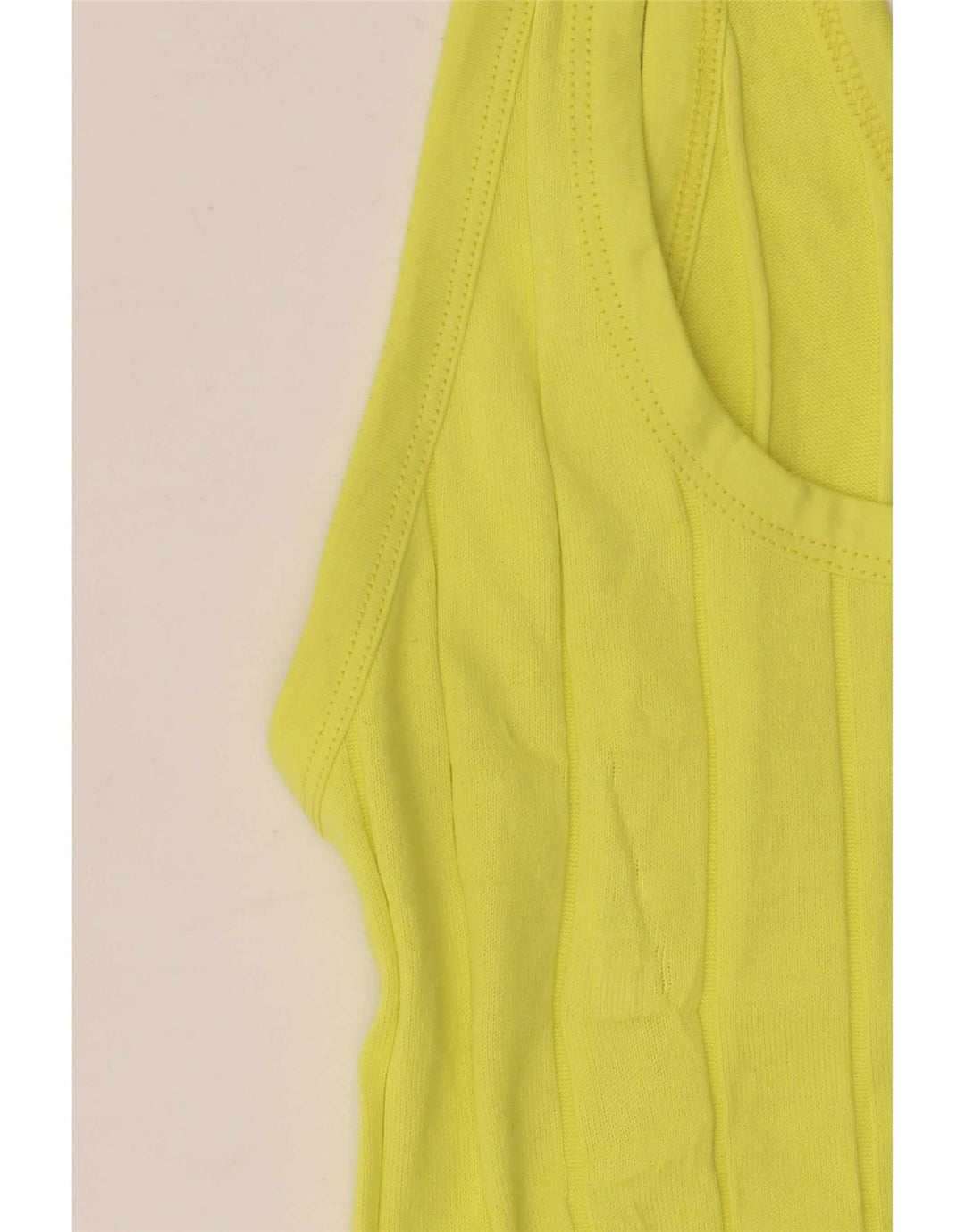 Massimo Dutti Chaleco Mujer UK 8 Small Amarillo Algodón
