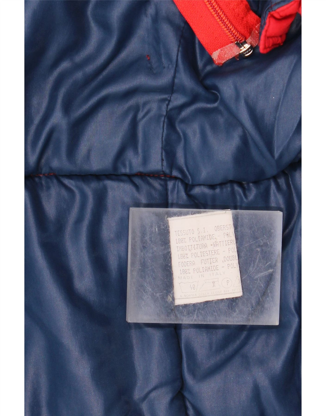BRUGI Mens Padded Jacket IT 50 Large Red Polyamide