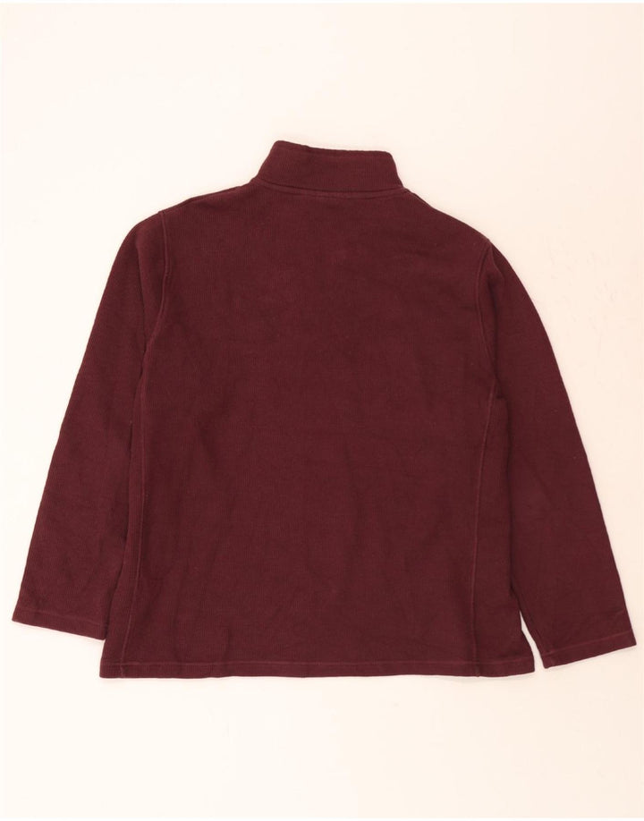 MOUNTAIN WAREHOUSE Mens Zip Neck Sweatshirt Jumper XL Burgundy Cotton Vintage Mountain Warehouse and Second-Hand Mountain Warehouse from Messina Hembry 