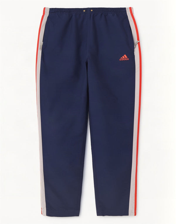Adidas Mens Tracksuit Trousers UK 44/46 Large Navy Blue Polyester