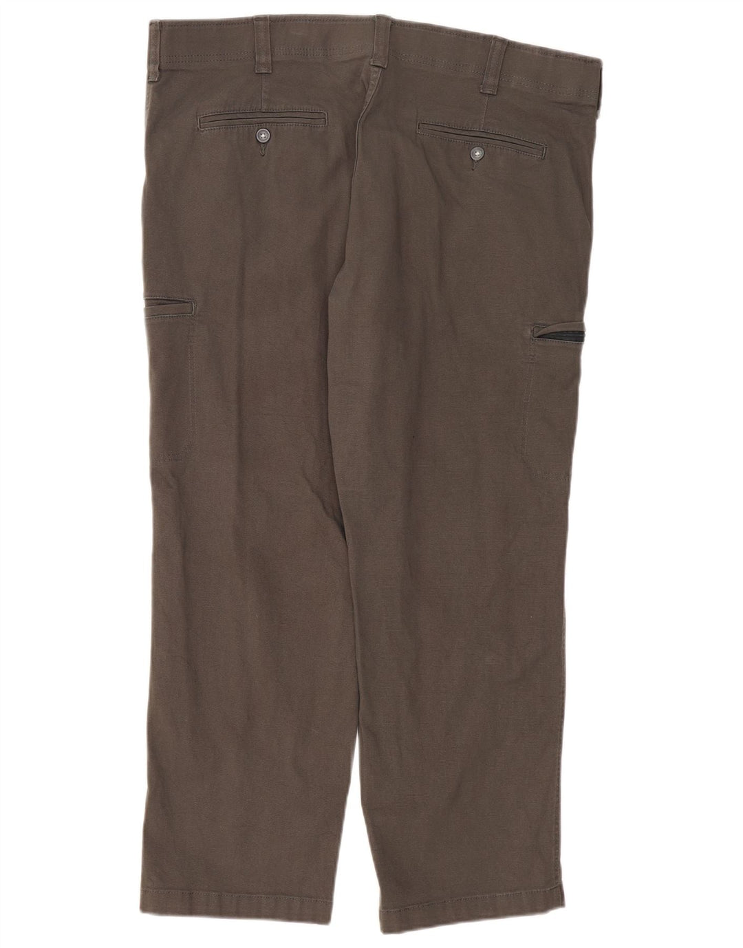 LEE Mens Straight Cargo Trousers W40 L30 Grey Cotton