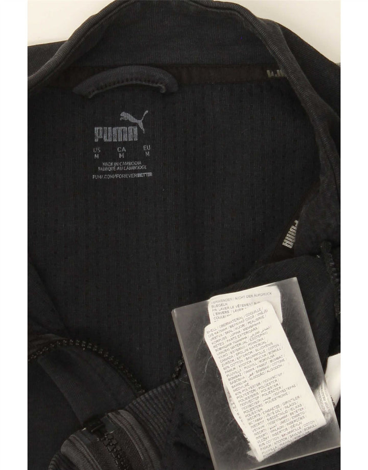 Puma Veste de Survêtement Homme Noir Moyen Coton Colorblock