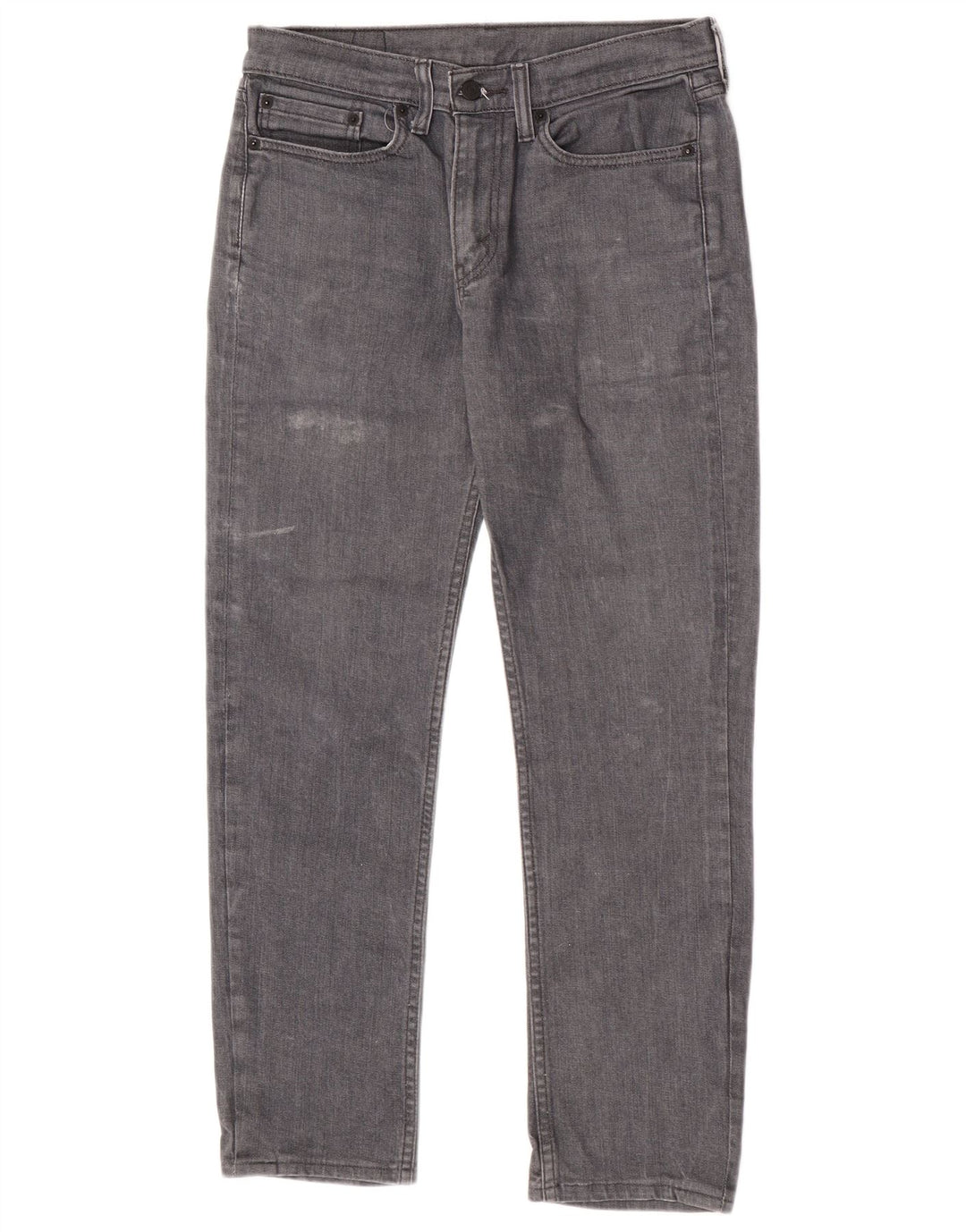 Levi's Mens 514 Straight Jeans W31 L29 Grey Cotton