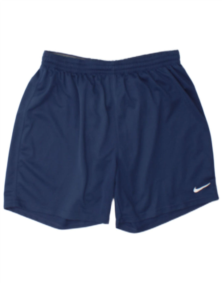 Мужские спортивные шорты Nike XL темно-синие из полиэстера