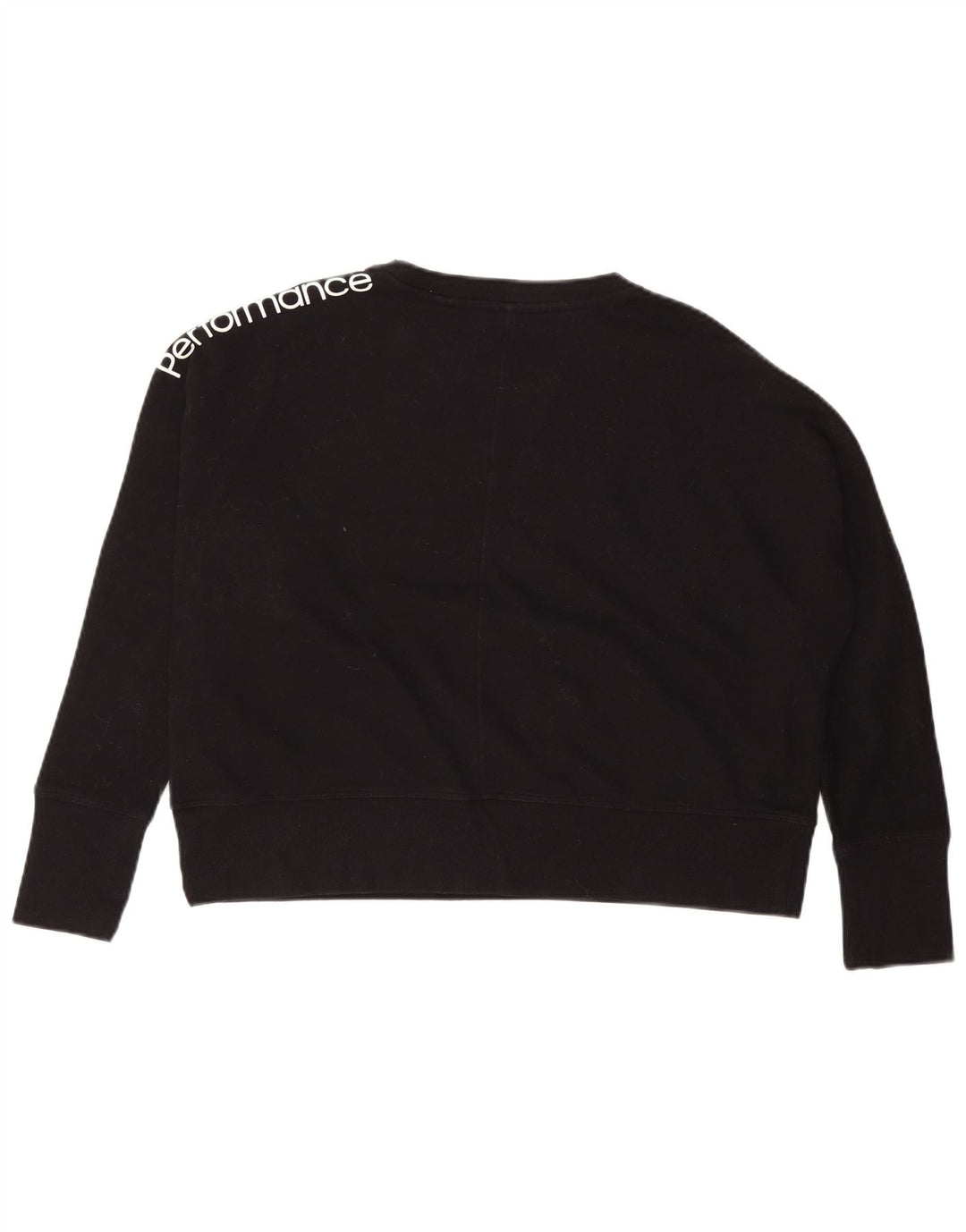 CALVIN KLEIN Womens Graphic Sweatshirt Jumper UK 14 Medium Black