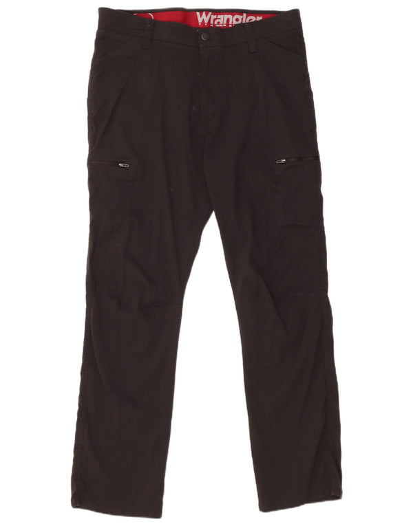 Wrangler Mens Cargo Trousers W36 L30 Black Nylon