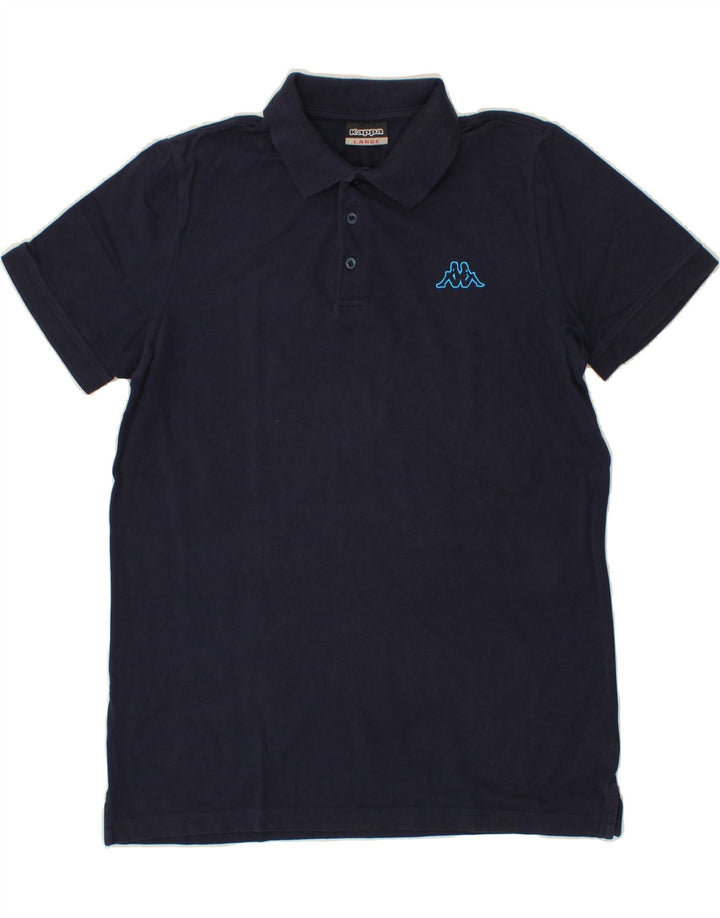 KAPPA Mens Polo Shirt Large Navy Blue Cotton Vintage Kappa and Second-Hand Kappa from Messina Hembry 