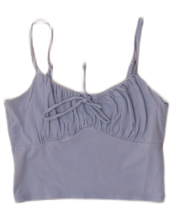 Hollister Womens Crop Cami Top UK 12 Medium Blue