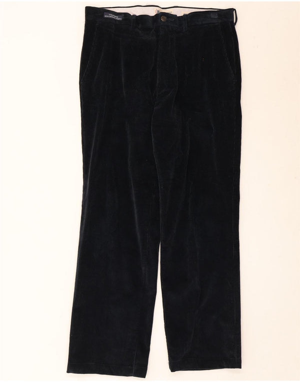 Marks & Spencer Mens Blue Harbour Straight Corduroy Παντελόνι W34 L29 Navy