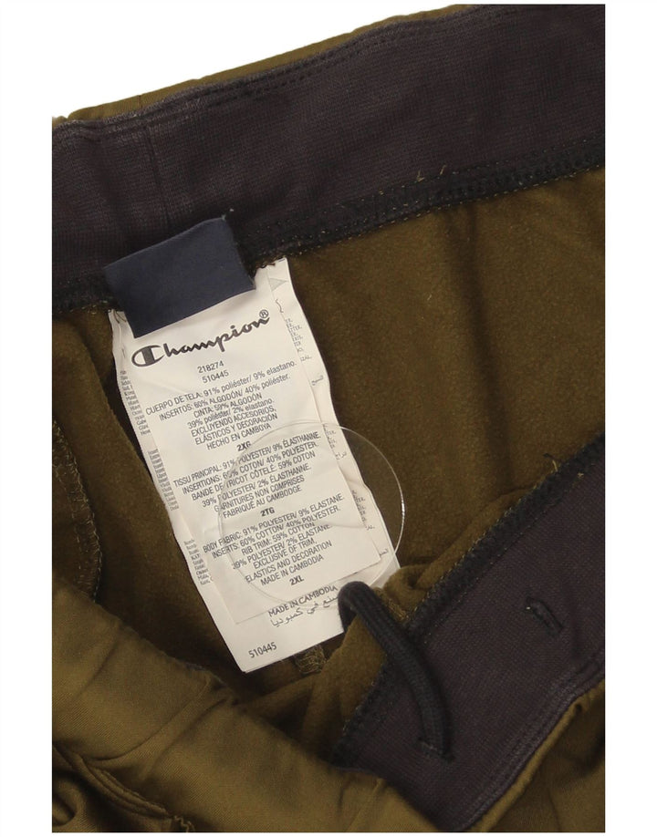 Champion Mens Tracksuit Trousers Joggers 2XL Khaki Polyester