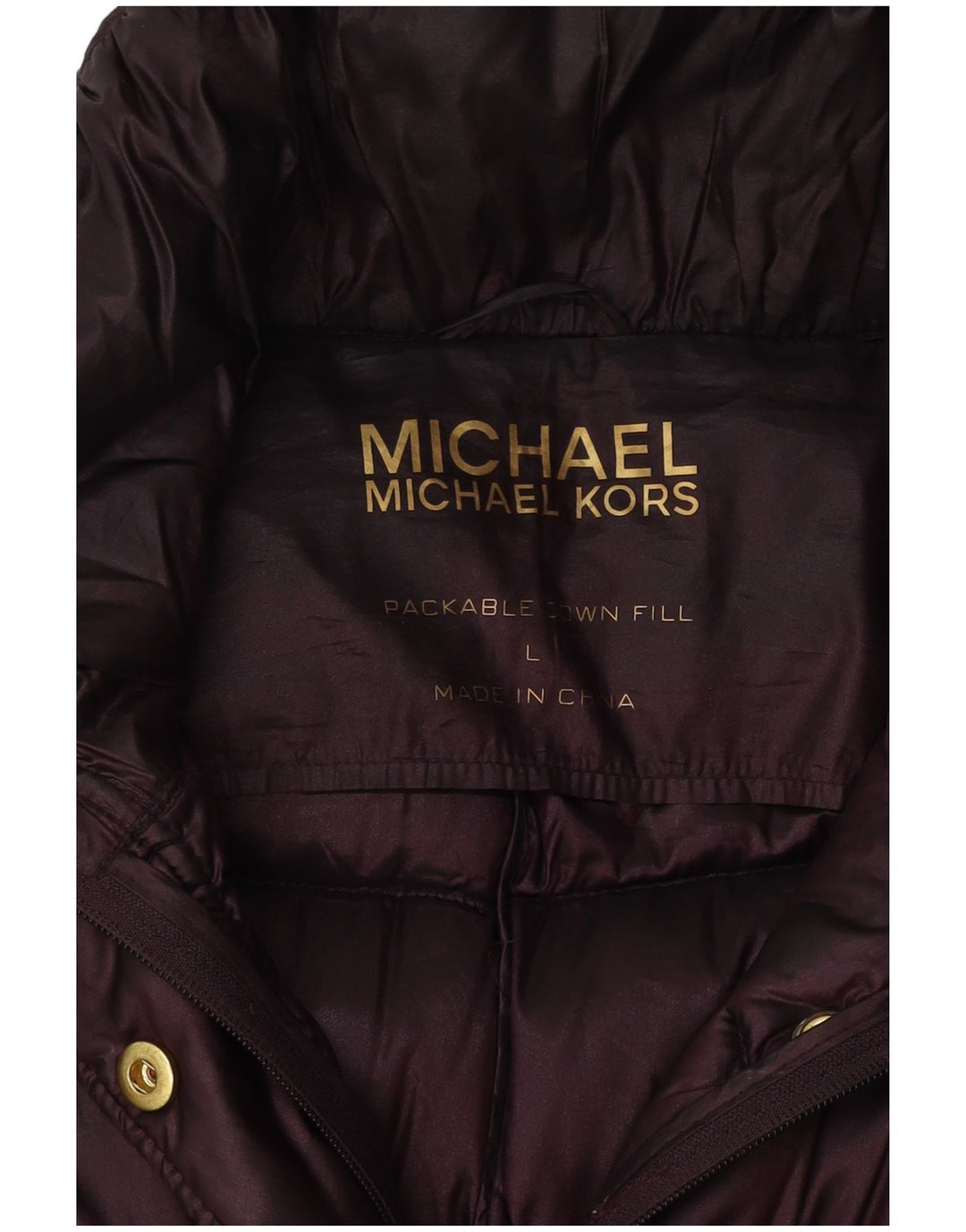 Michael Kors Womens Padded Coat UK 16 Large Purple