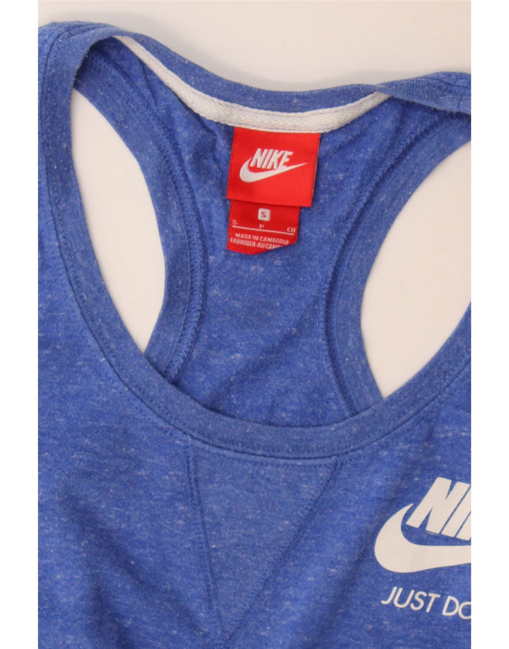 Canotta Nike da donna UK 10 piccola blu screziata