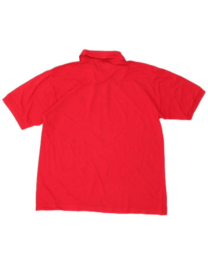 Sergio Tacchini Herren-Poloshirt, große rote Baumwolle