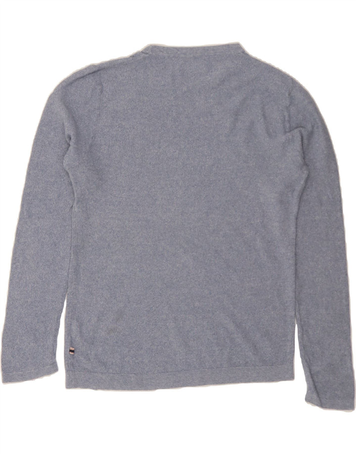 JACK & JONES Mens Crew Neck Jumper Sweater Large Blue Cotton Vintage Jack & Jones and Second-Hand Jack & Jones from Messina Hembry 