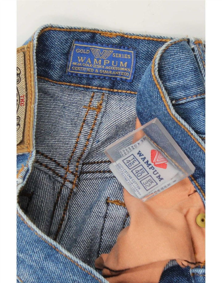 Wampum Mens Straight Jeans W32 L31 Blue Cotton