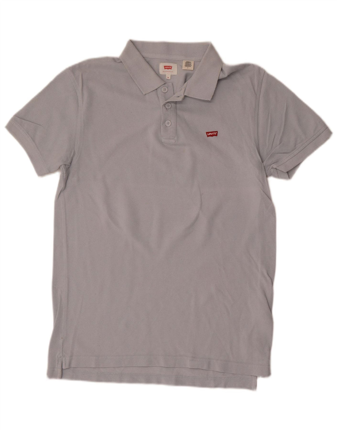 Levi's Mens Polo Shirt Medium Blue Cotton