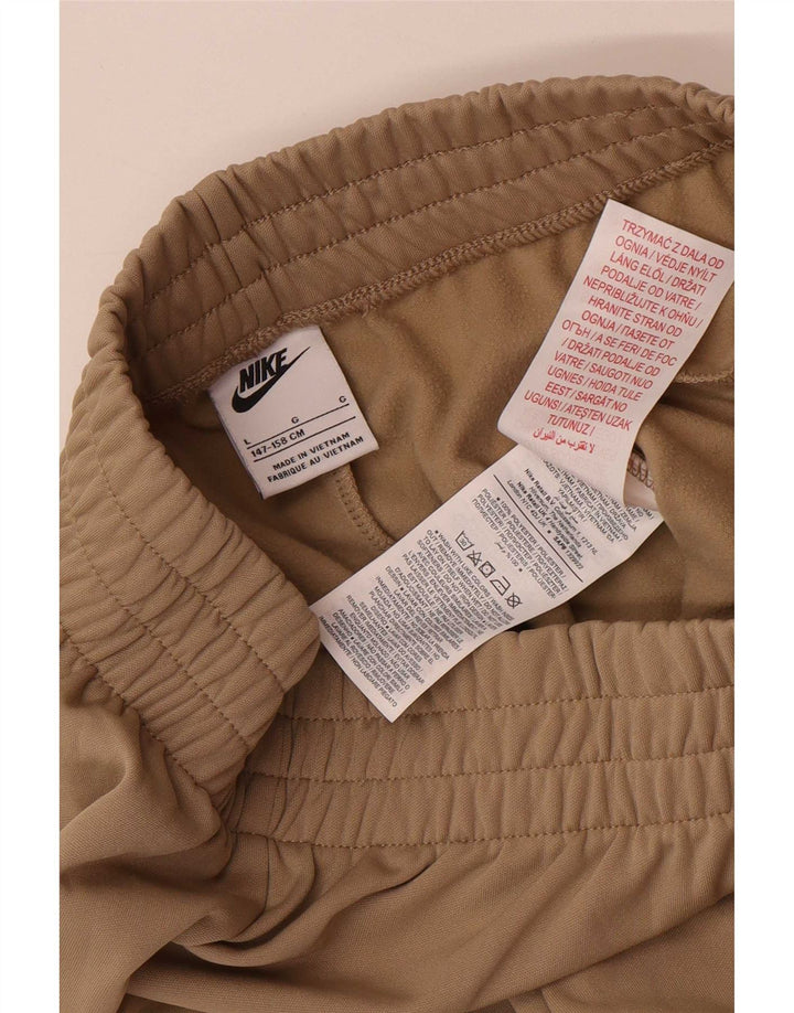 Nike Boys Tracksuit Trousers Joggers 12-13 Years Large Beige Polyester