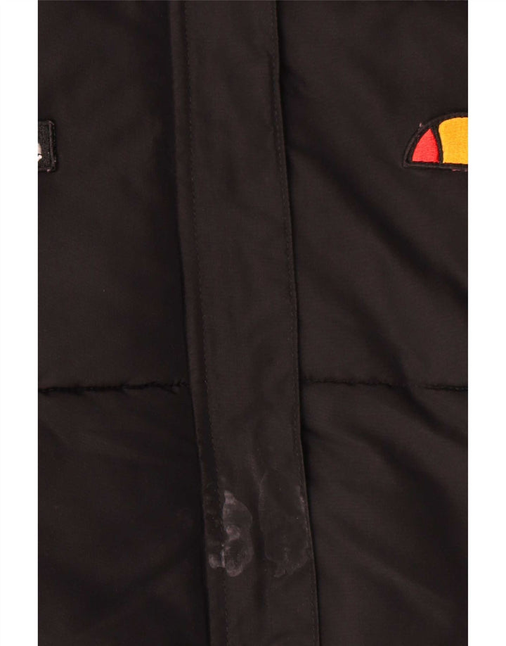 Ellesse Boys Polstret Hættejakke 12-13 År Sort Polyester