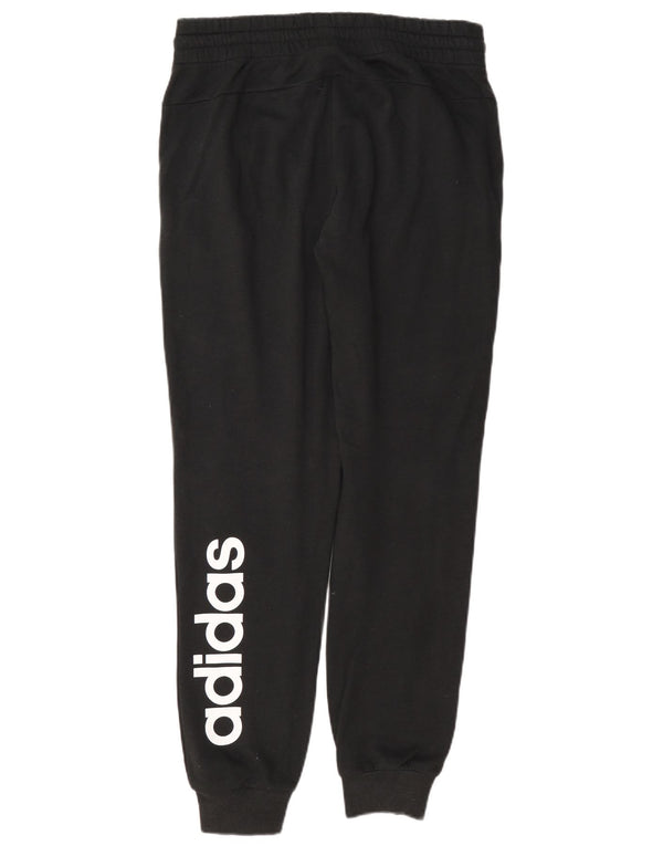 Pantaloni da tuta con grafica Adidas da donna Joggers UK 8/10 Small Cotone nero