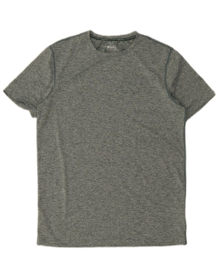 MOUNTAIN WAREHOUSE Mens T-Shirt Top Small Green Flecked Polyester