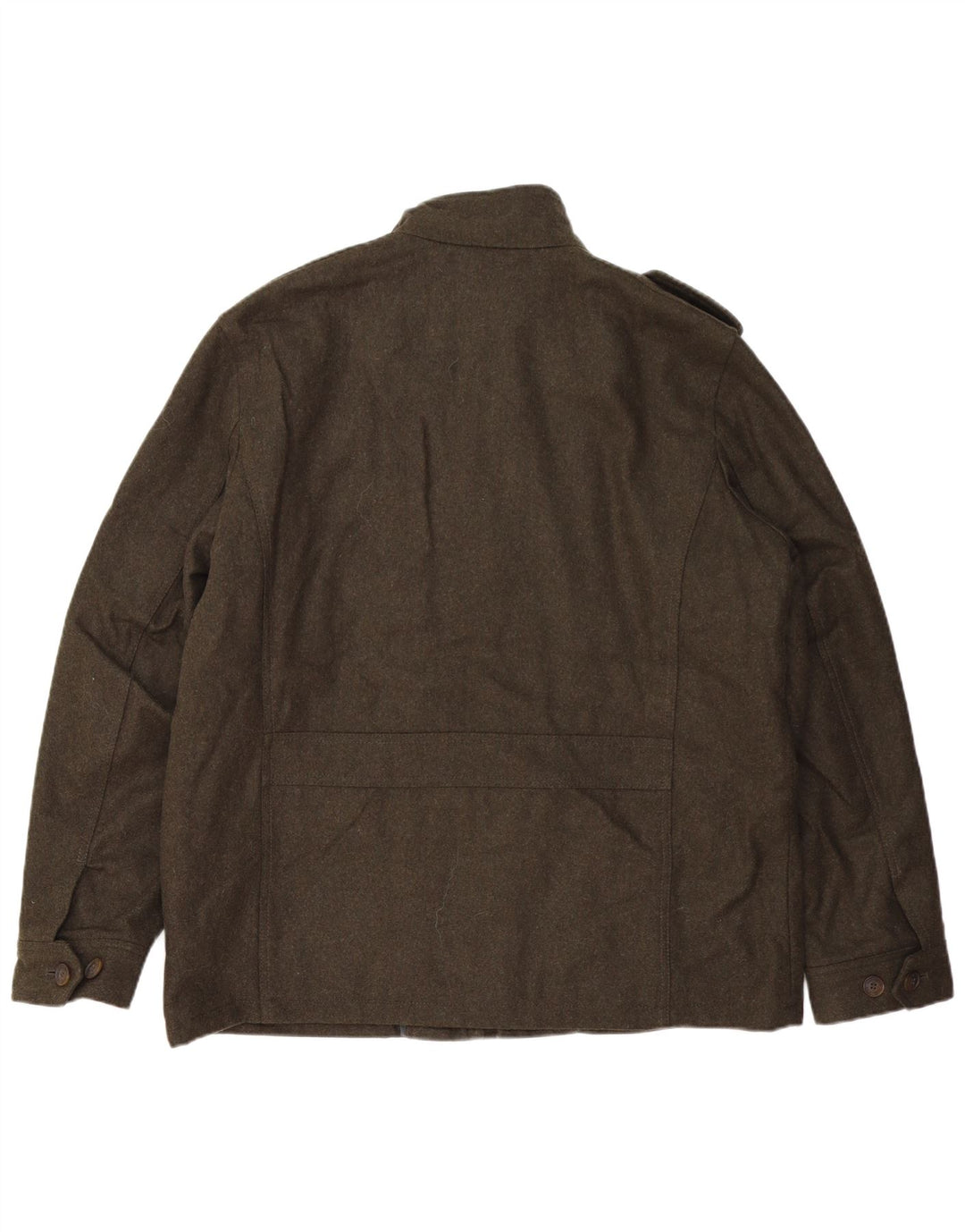Dockers Mens Military Utility Jacket UK 42 XL Khaki Wool