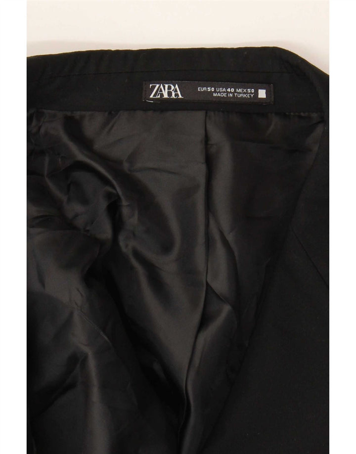Zara Chaqueta tipo blazer de 2 botones para hombre EU 50 Medium Black