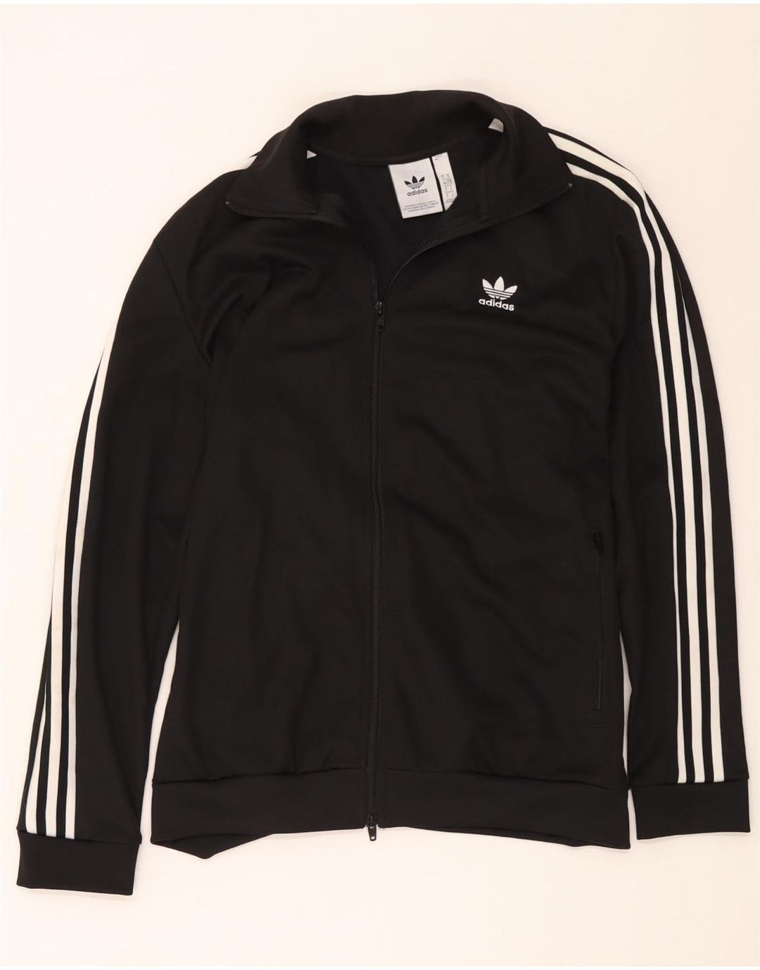 Adidas træningsdragt topjakke til kvinder UK 16 Stor sort polyester