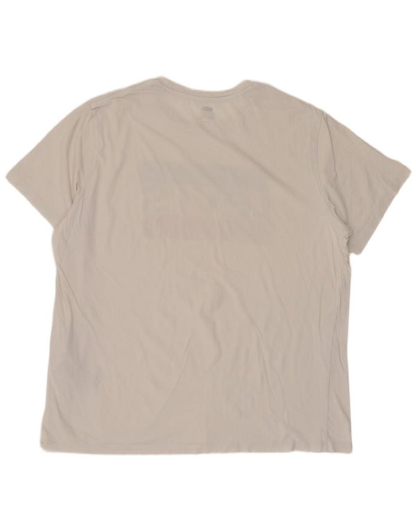 Levi's Herre grafisk T-shirt top XL hvid bomuld