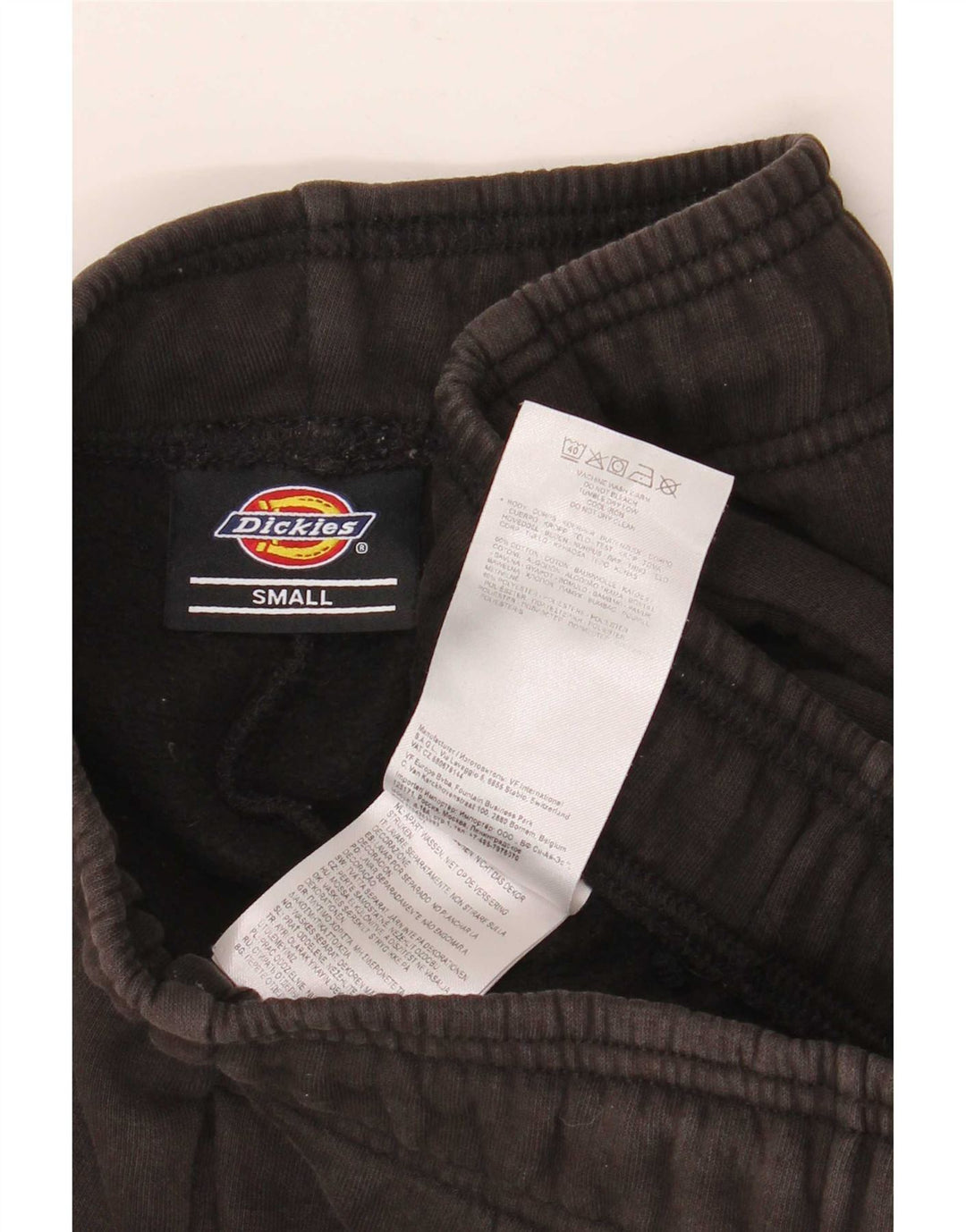 Dickies Mens Tracksuit Trousers Joggers Small Black Cotton